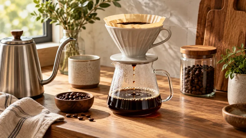 Fotografía editorial para Café de filtro en casa: una guía sin complicaciones